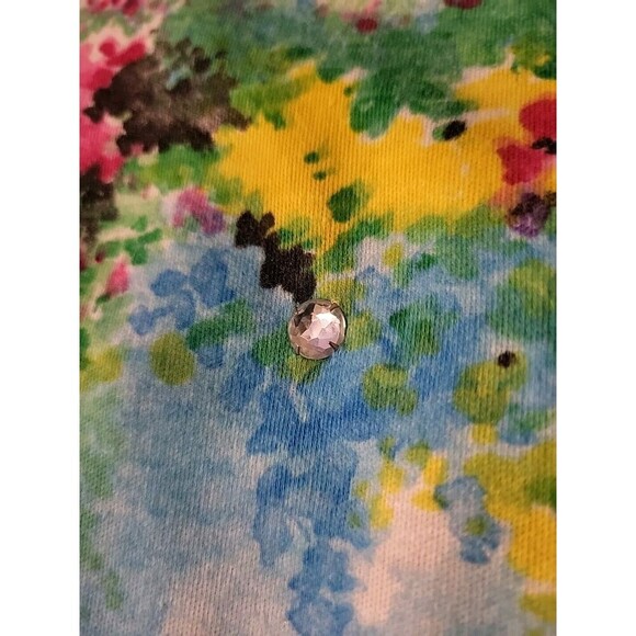 Vintage Silver Threads Womens Size L Novelty Tunic Top Beach Theamed Multi USA - Picture 9 of 11